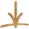 Ekena Millwork Davenport Rough Sawn Timber Gable Bracket, Western Red Cedar, 96"W x 60"H x 4"D x 4"F, 15/12 Pitch GBW096X60X0404DAV00RWR - alternate 2